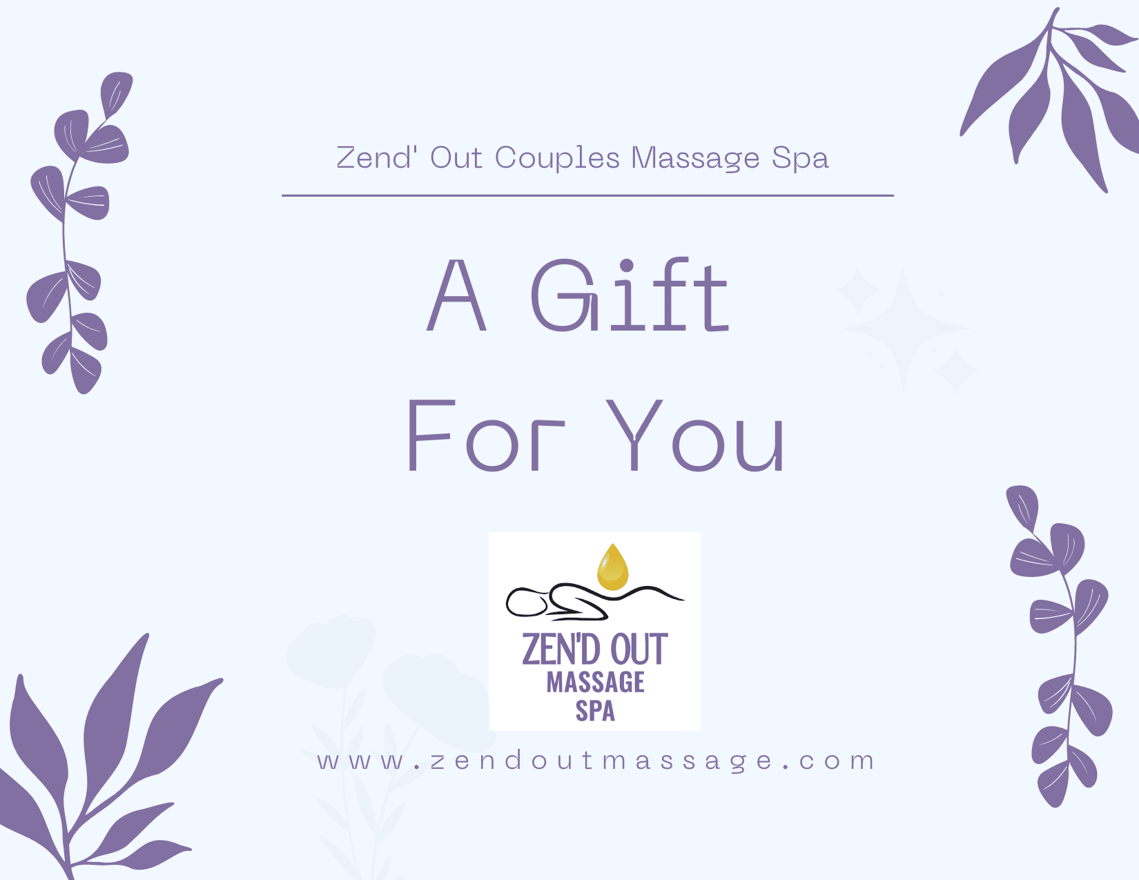 Zen'd Out Couples Massage Spa Gift Card